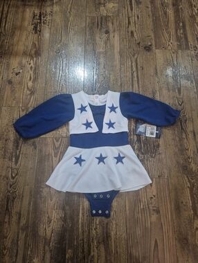 Dallas Cowboys Cheerleader Outfit Onesie Toddler Girls Size 18 Months